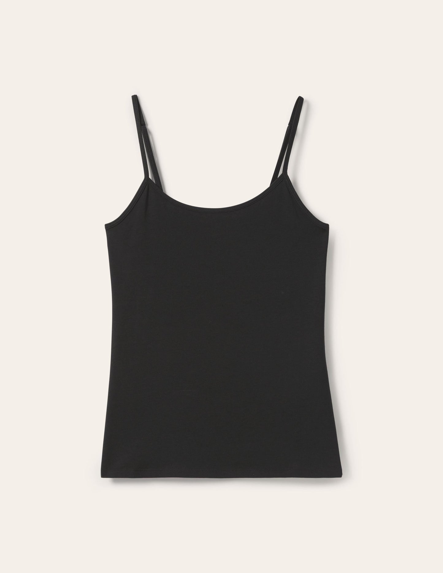 Women's Black Plain Cami Top - Versatile Sleeveless Tank