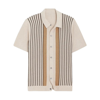 Men's Classic Polo Shirt with Button Closure - Stylish Casual Wear