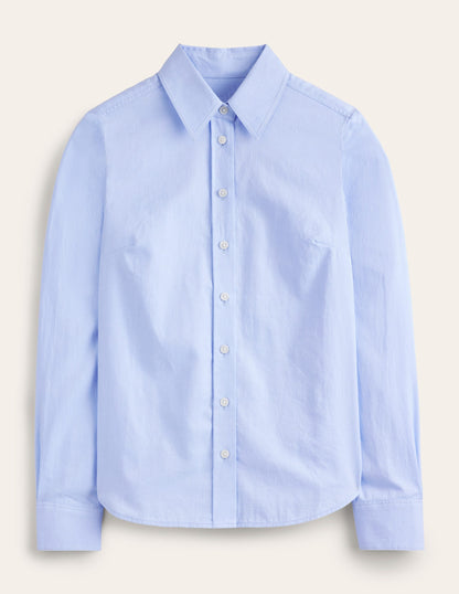 Men's Blue Oxford Cotton Shirt - Classic Fit Casual Wear