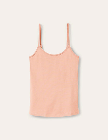 Light Beige Plain Cami Top for Women - Versatile Sleeveless Tank
