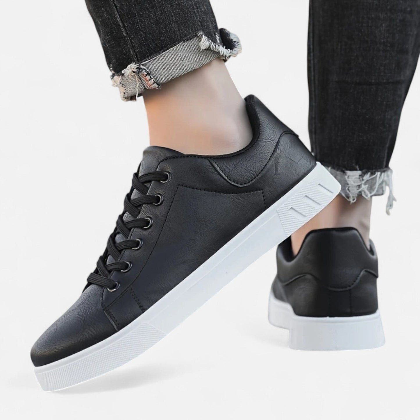 Men's Stylish Business Casual Lace-Up Sneakers | Comfortable Everyday Footwear