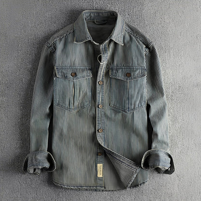 Justin - Classic Denim Shirt for Men