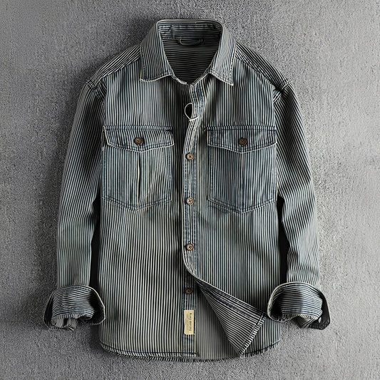 Justin - Classic Denim Shirt for Men