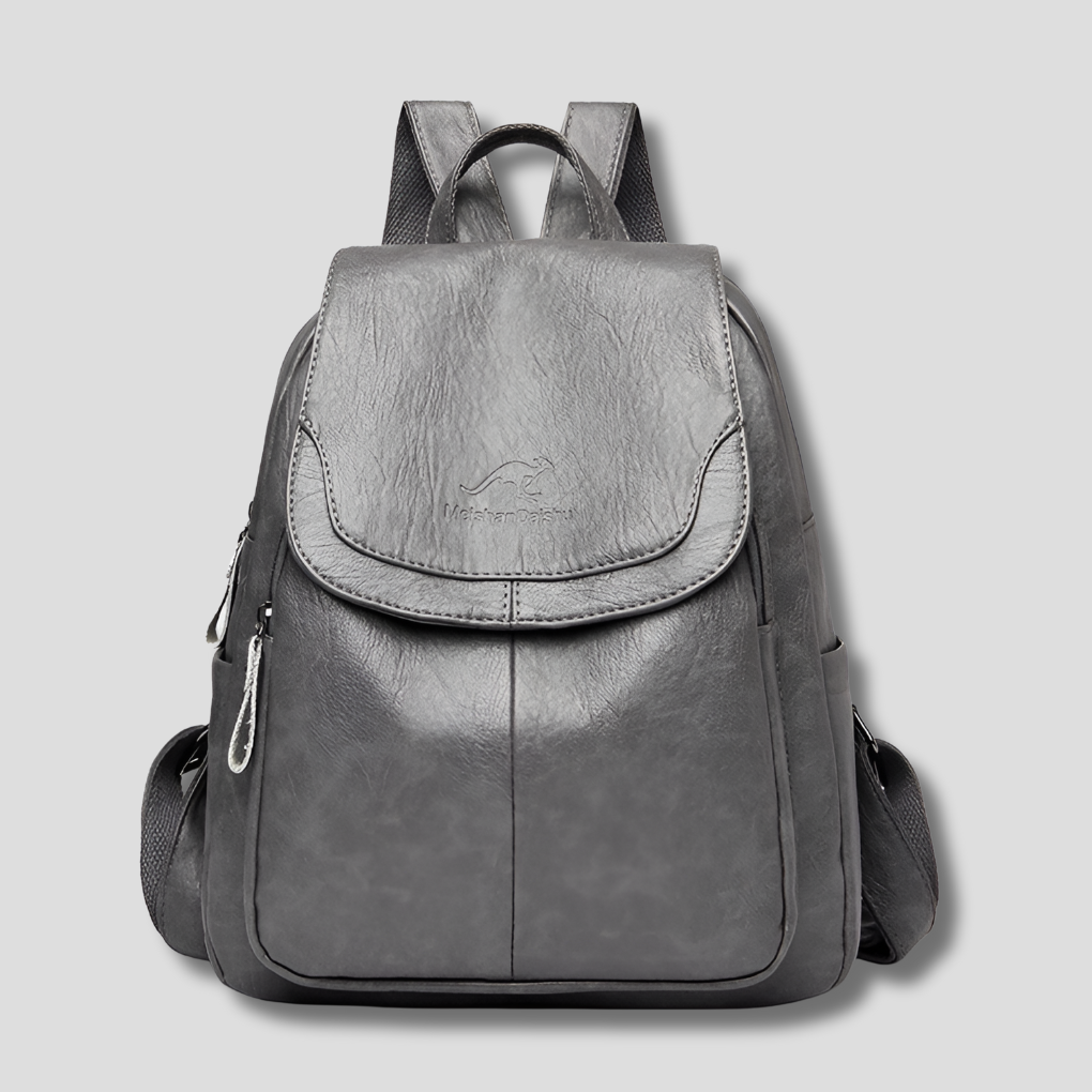 Stylish Anti-Theft Leather Backpack for Women - Secure and Fashionable Travel Bag