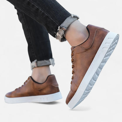 Men's Stylish Business Casual Lace-Up Sneakers | Comfortable Everyday Footwear