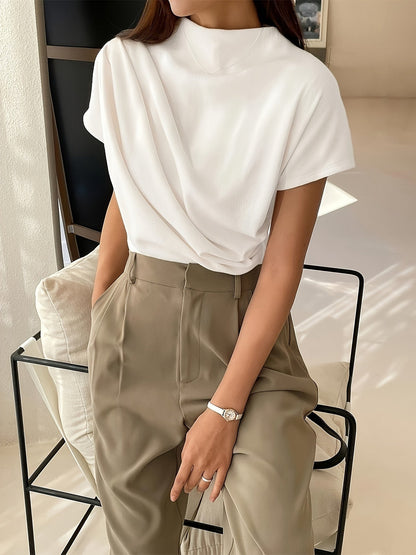 Rubie | Top with Draped Neckline