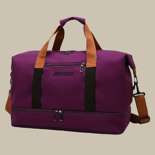 Spacious Men's Stylish Duffel Bag for Travel and Gym Use