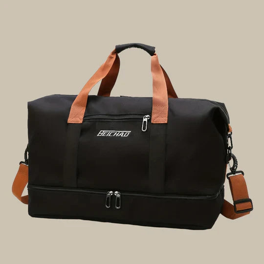 Spacious Men's Stylish Duffel Bag for Travel and Gym Use