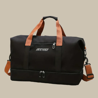 Spacious Men's Stylish Duffel Bag for Travel and Gym Use