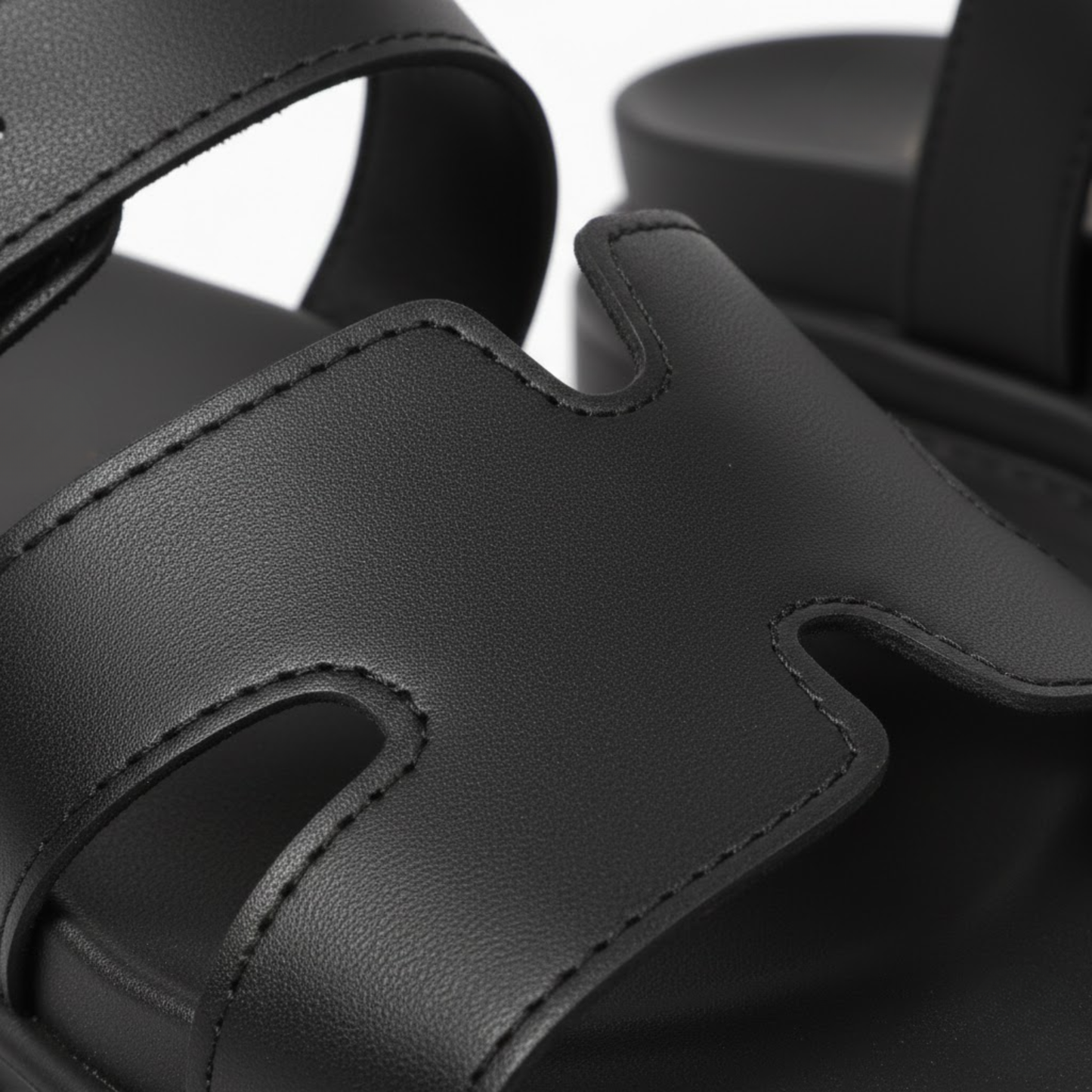 Women's PU Leather Platform Gladiator Sandals with Thick Sole and Buckle Strap - Stylish Roman Footwear