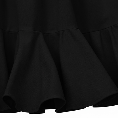 High Waist A-Line Mini Skirt with Built-in Shorts and Stretchy Elastic Waistband for Comfort
