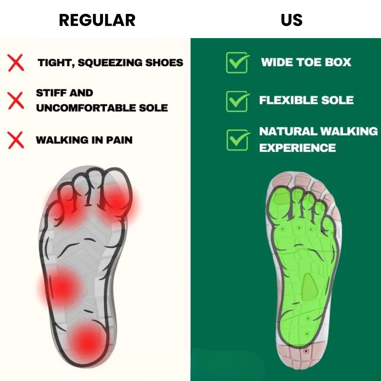 Non-Slip Barefoot Shoes for Winter - Healthy Footwear for Men and Women