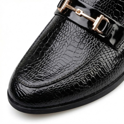 Men's PU Leather Slip-On Mules - Casual Open Back Loafers for Outdoor Driving