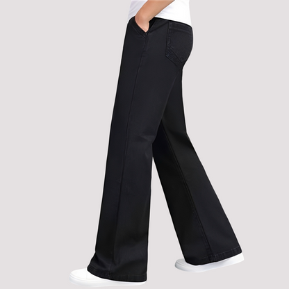 Women's Flared Leg Straight Jeans - Stylish and Comfortable Fit