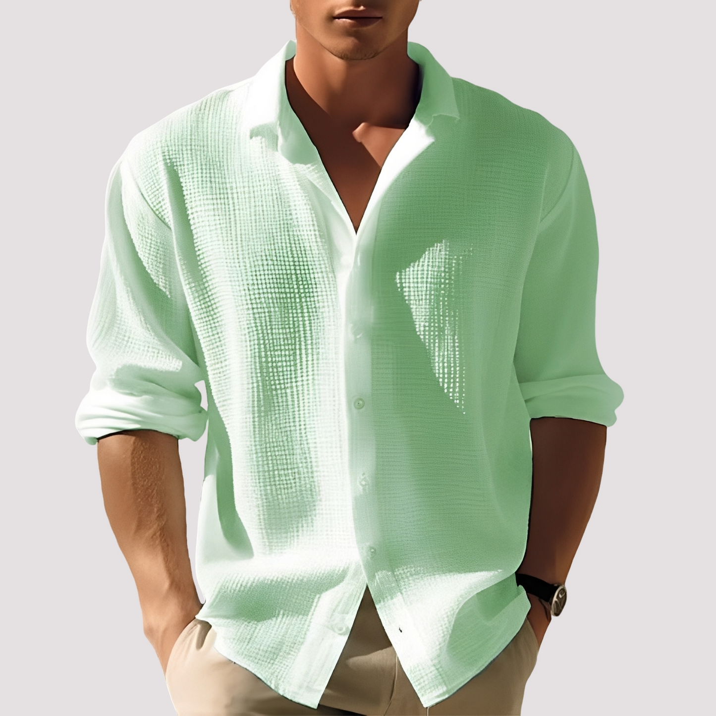 Ollie - Comfortable Button-Up Shirt for Men