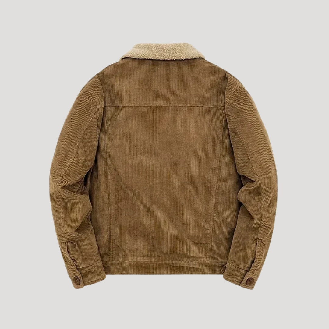 Men's Winter Faux Shearling Trucker Jacket | Suede-Style Outerwear for Cold Weather