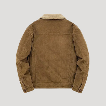 Men's Winter Faux Shearling Trucker Jacket | Suede-Style Outerwear for Cold Weather