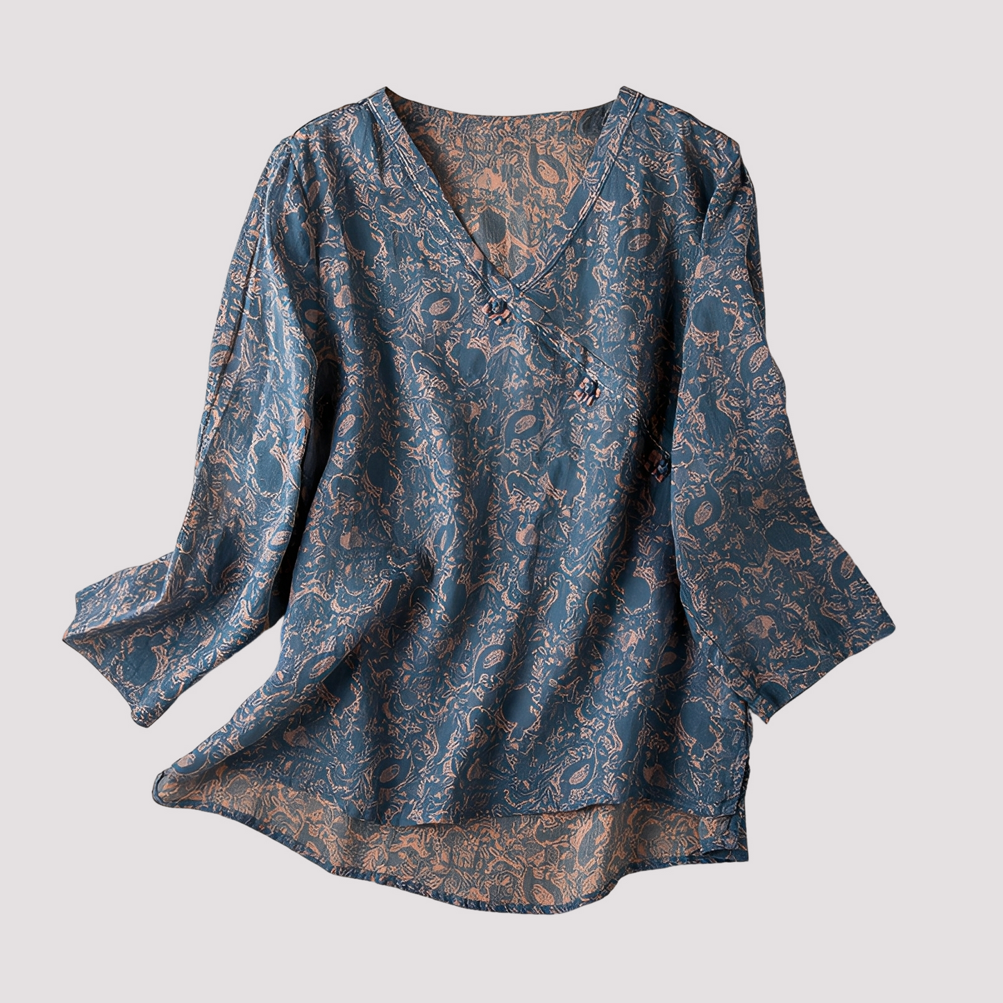 Elegant Floral Print Women's Blouse - Spring Summer Fashion