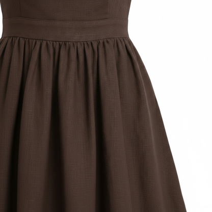 Women's Sleeveless V-Neck A-Line Midi Dress with Pockets and Spaghetti Straps for Casual Wear