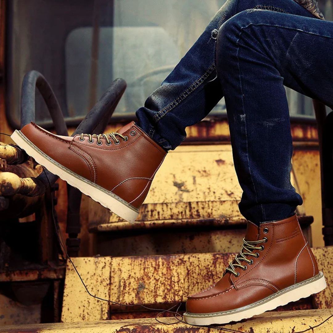 Men's Classic Vintage Lace-Up Boots for Everyday Style and Comfort