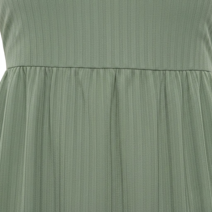 Backless Lace-Up Spaghetti Strap Maxi Dress - A-Line Tiered Ankle-Length Camisole Gown