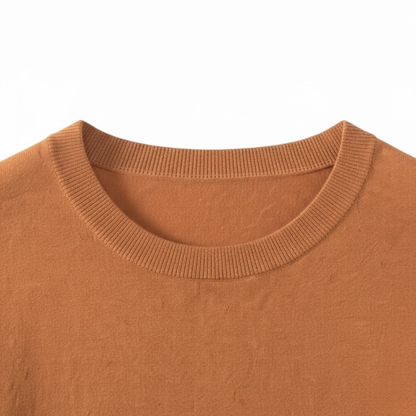 Men's Short Sleeve Crew Neck Merino Wool Blend T-Shirt - Breathable Knit Tee for Comfort