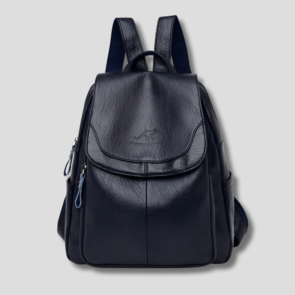 Stylish Anti-Theft Leather Backpack for Women - Secure and Fashionable Travel Bag