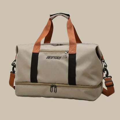 Spacious Men's Stylish Duffel Bag for Travel and Gym Use