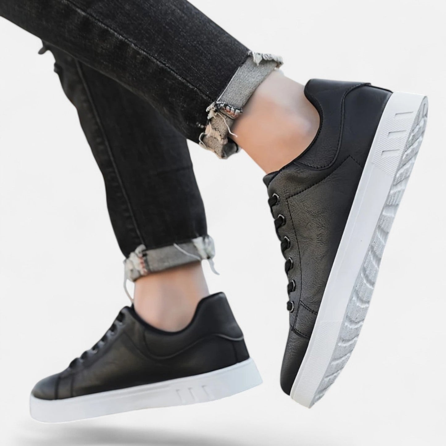 Men's Stylish Business Casual Lace-Up Sneakers | Comfortable Everyday Footwear