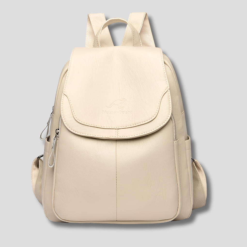 Stylish Anti-Theft Leather Backpack for Women - Secure and Fashionable Travel Bag