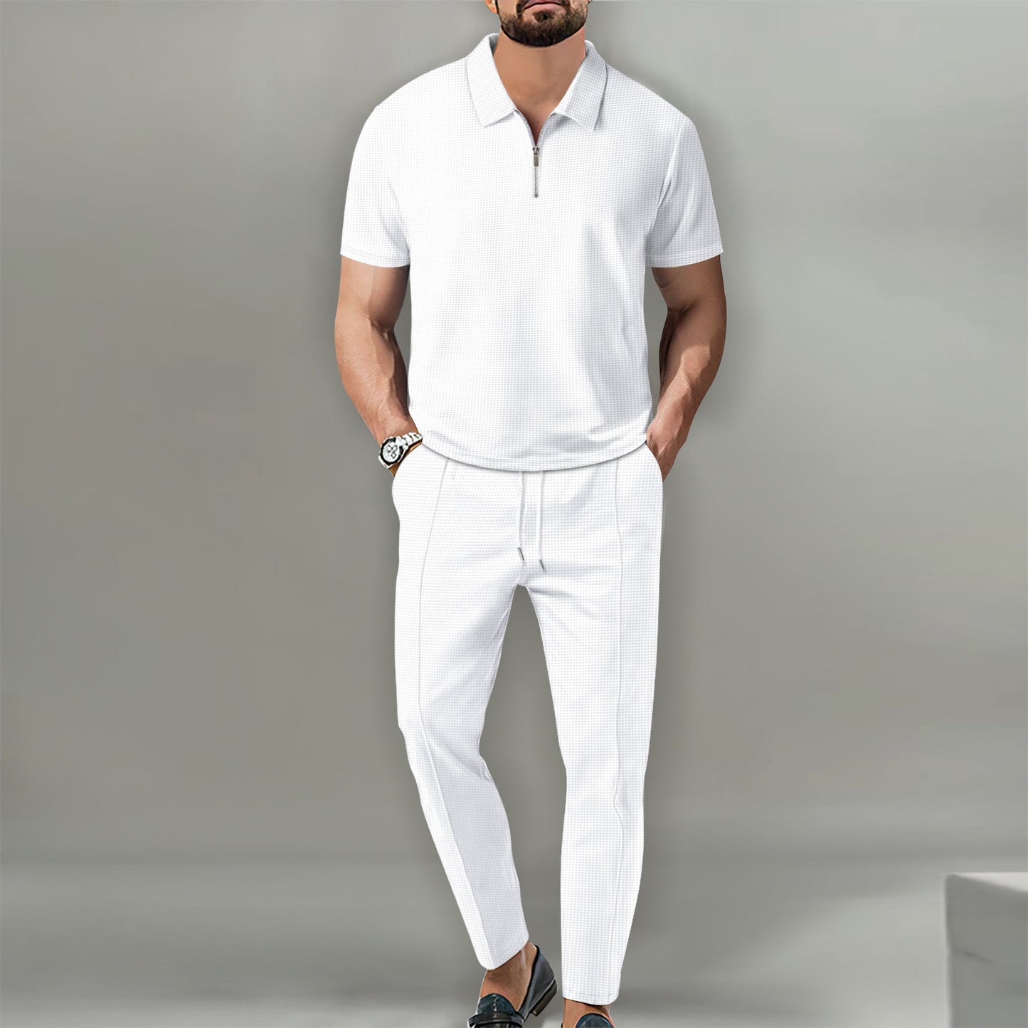 Charles - Elegant Waffle Set for Men