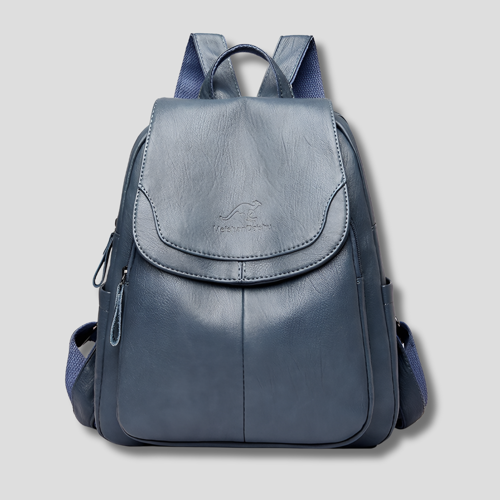 Stylish Anti-Theft Leather Backpack for Women - Secure and Fashionable Travel Bag