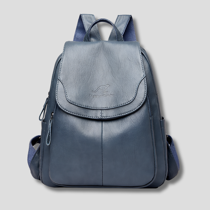 Stylish Anti-Theft Leather Backpack for Women - Secure and Fashionable Travel Bag