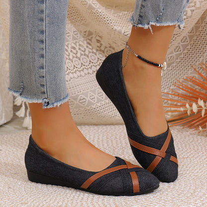 Leora - Elegant Cross-Strap Shoes for Women