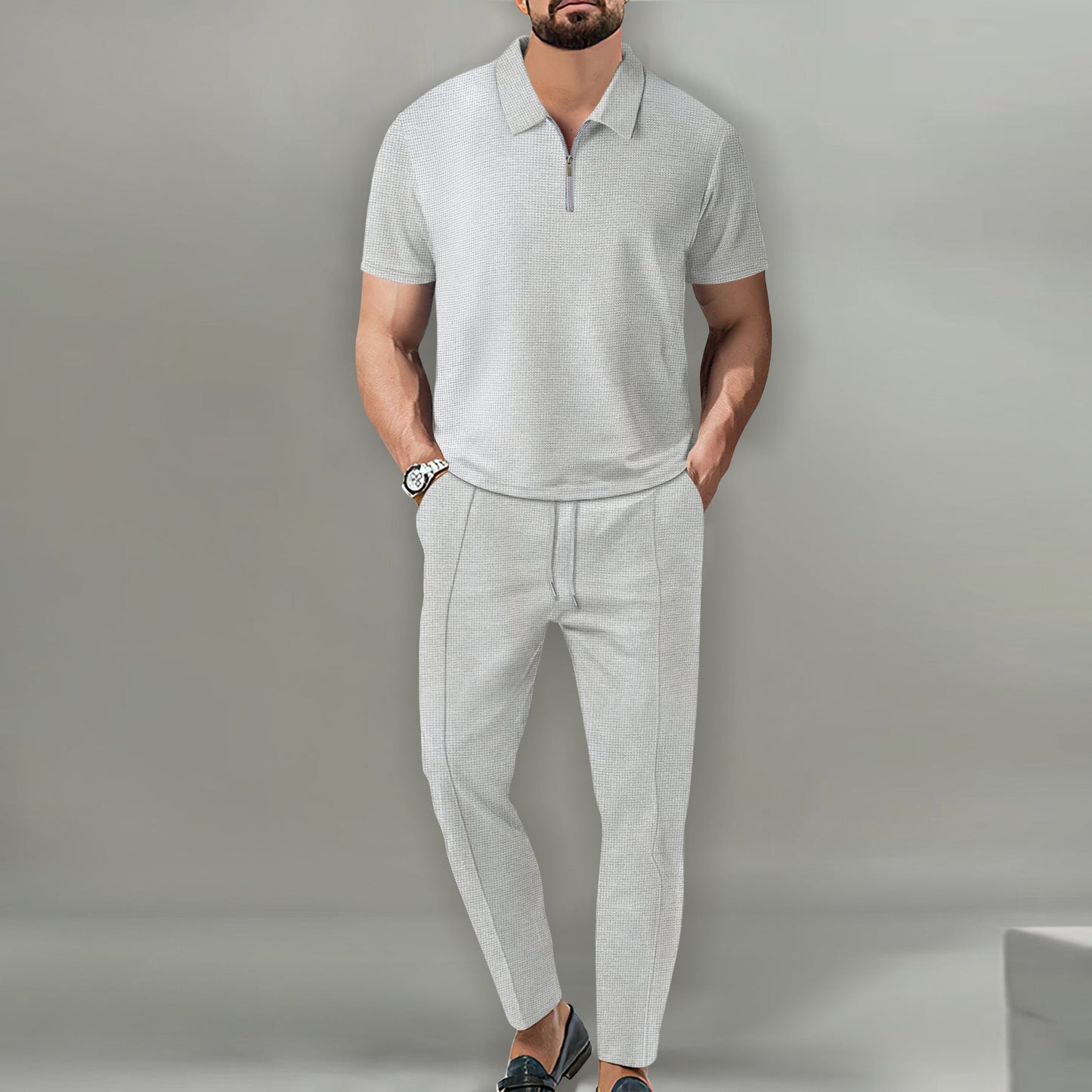 Charles - Elegant Waffle Set for Men