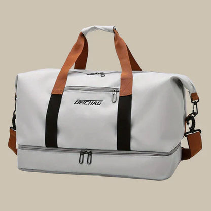 Spacious Men's Stylish Duffel Bag for Travel and Gym Use