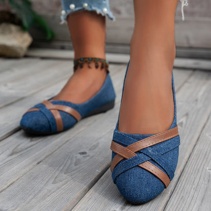 Leora - Elegant Cross-Strap Shoes for Women