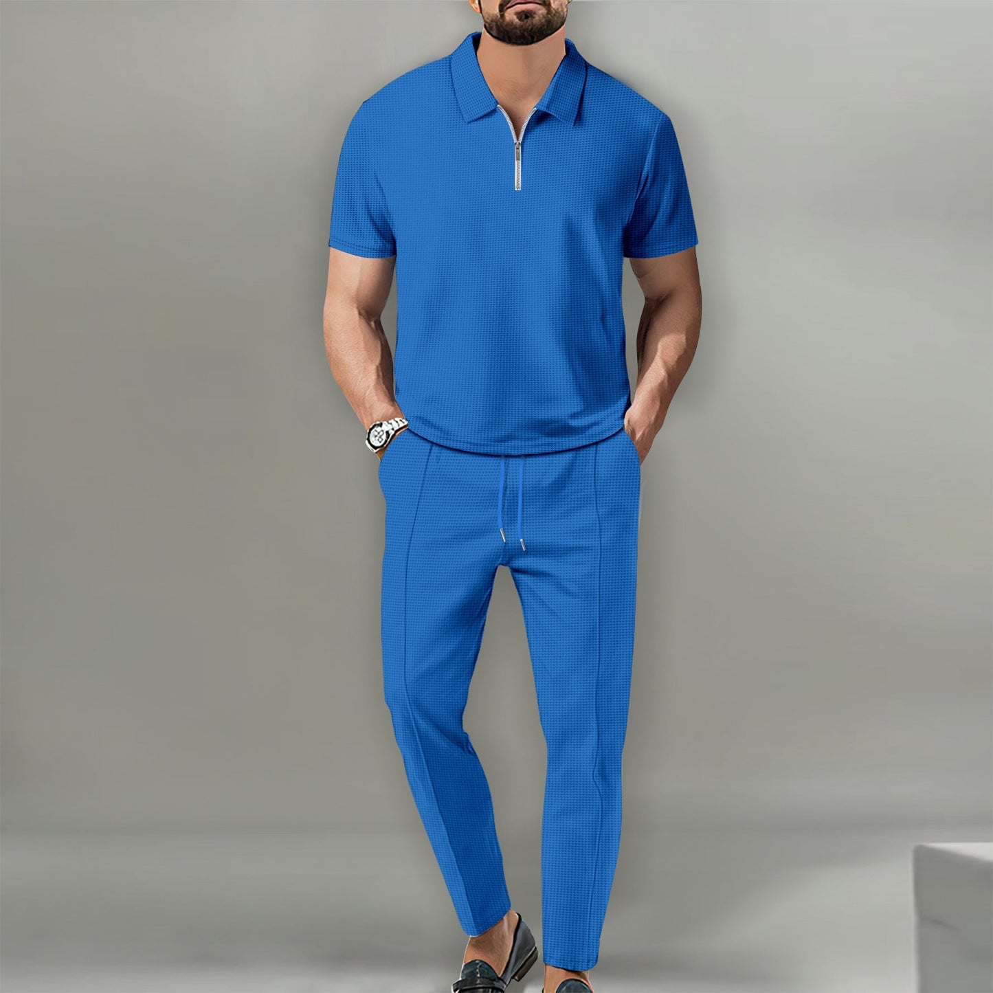 Charles - Elegant Waffle Set for Men