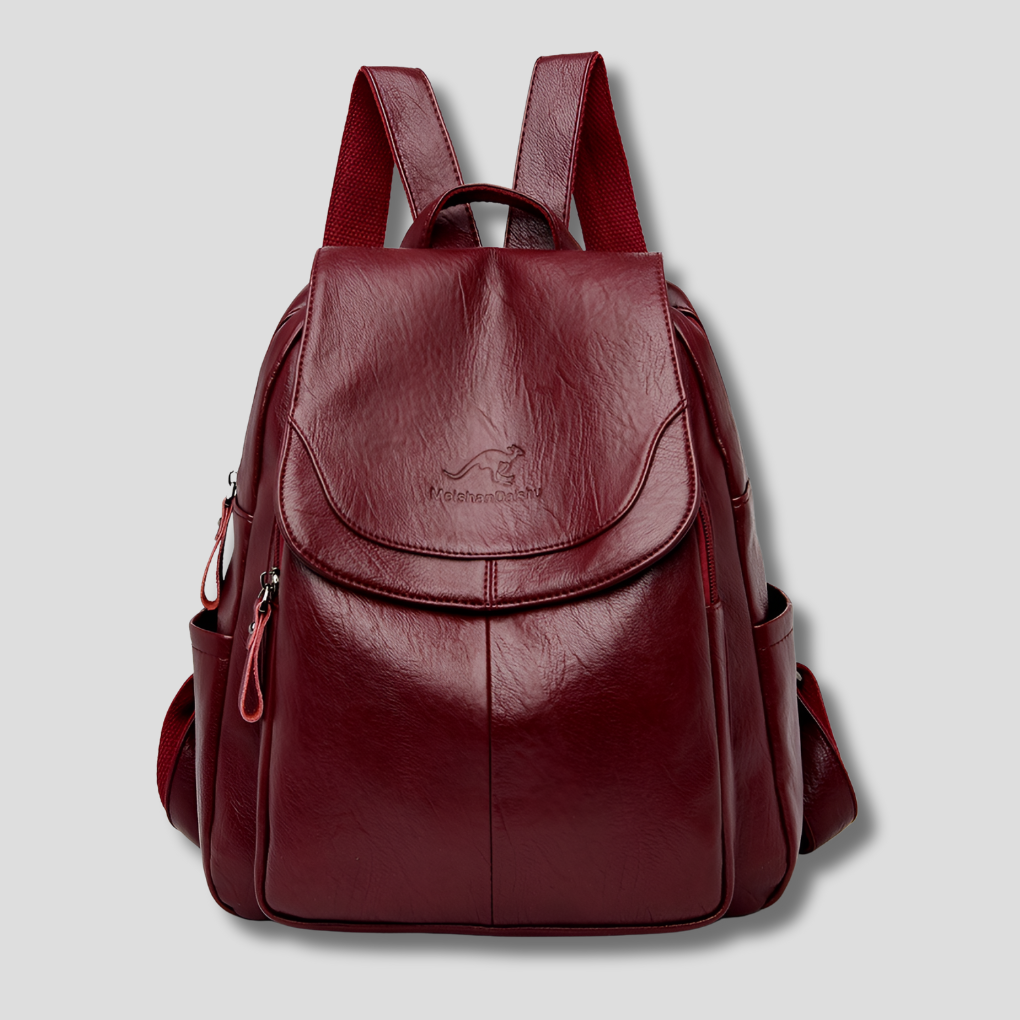 Stylish Anti-Theft Leather Backpack for Women - Secure and Fashionable Travel Bag