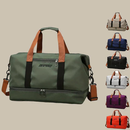 Spacious Men's Stylish Duffel Bag for Travel and Gym Use