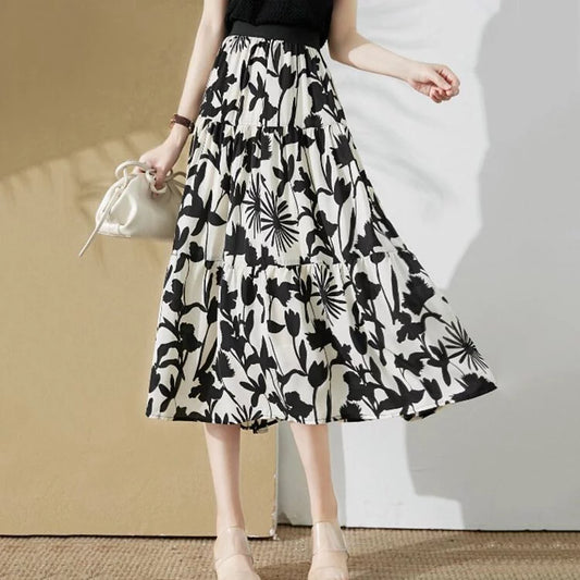 Coco - Elegant Printed Skirt