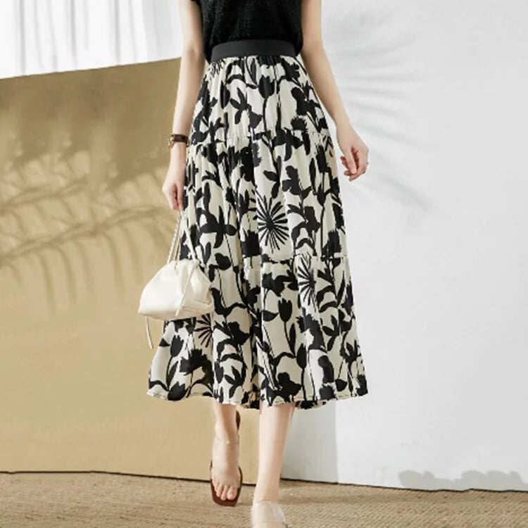 Coco - Elegant Printed Skirt