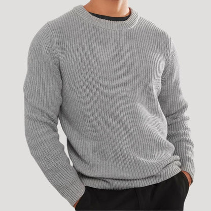 Men's Winter Classic Knit Crew Neck Sweater - Warm and Stylish Knitwear
