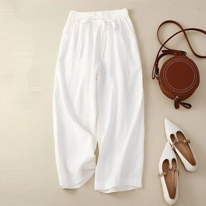 Women's Casual Wide-Leg Trousers - Comfortable and Stylish Design