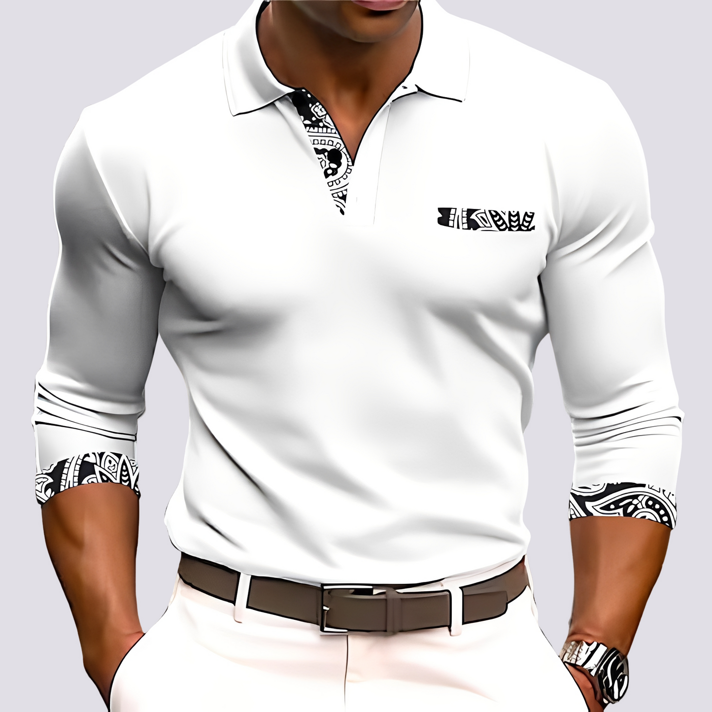 Hamish - Elegant Long-Sleeve Shirt for Men