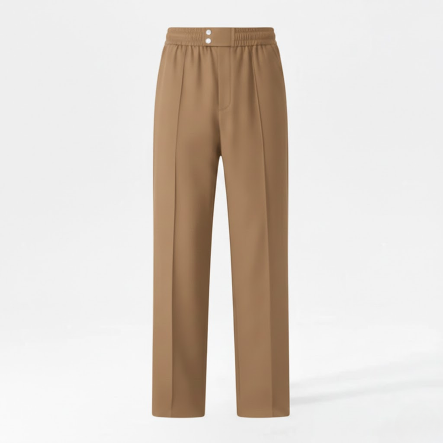 Men's Loose Fit Silk Casual Pants - Drapey Straight Leg Solid Color Trousers