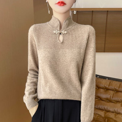 Henrietta - Wool Jumper with High Neck