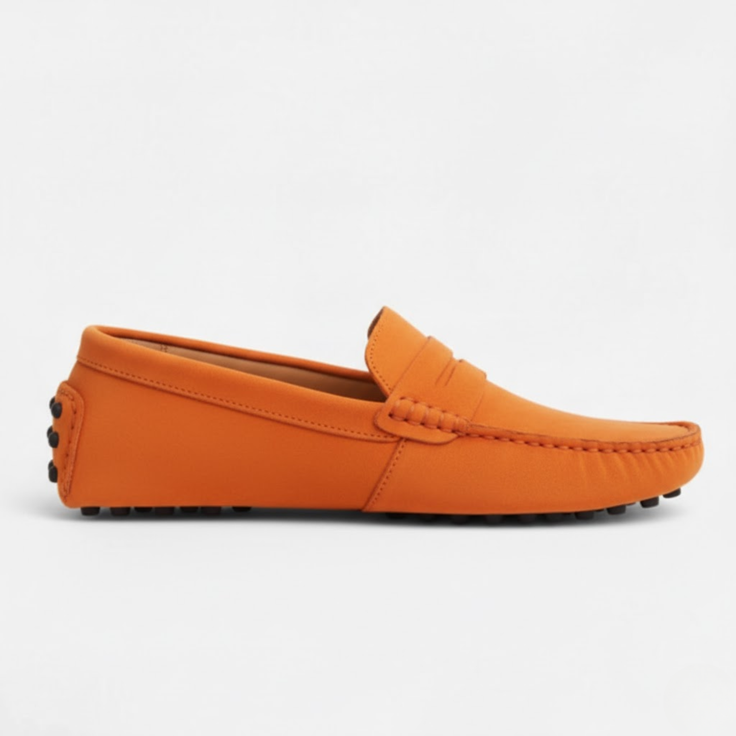 Men's Genuine Suede Leather Loafers Slip-On Driving Shoes Flat Moccasins