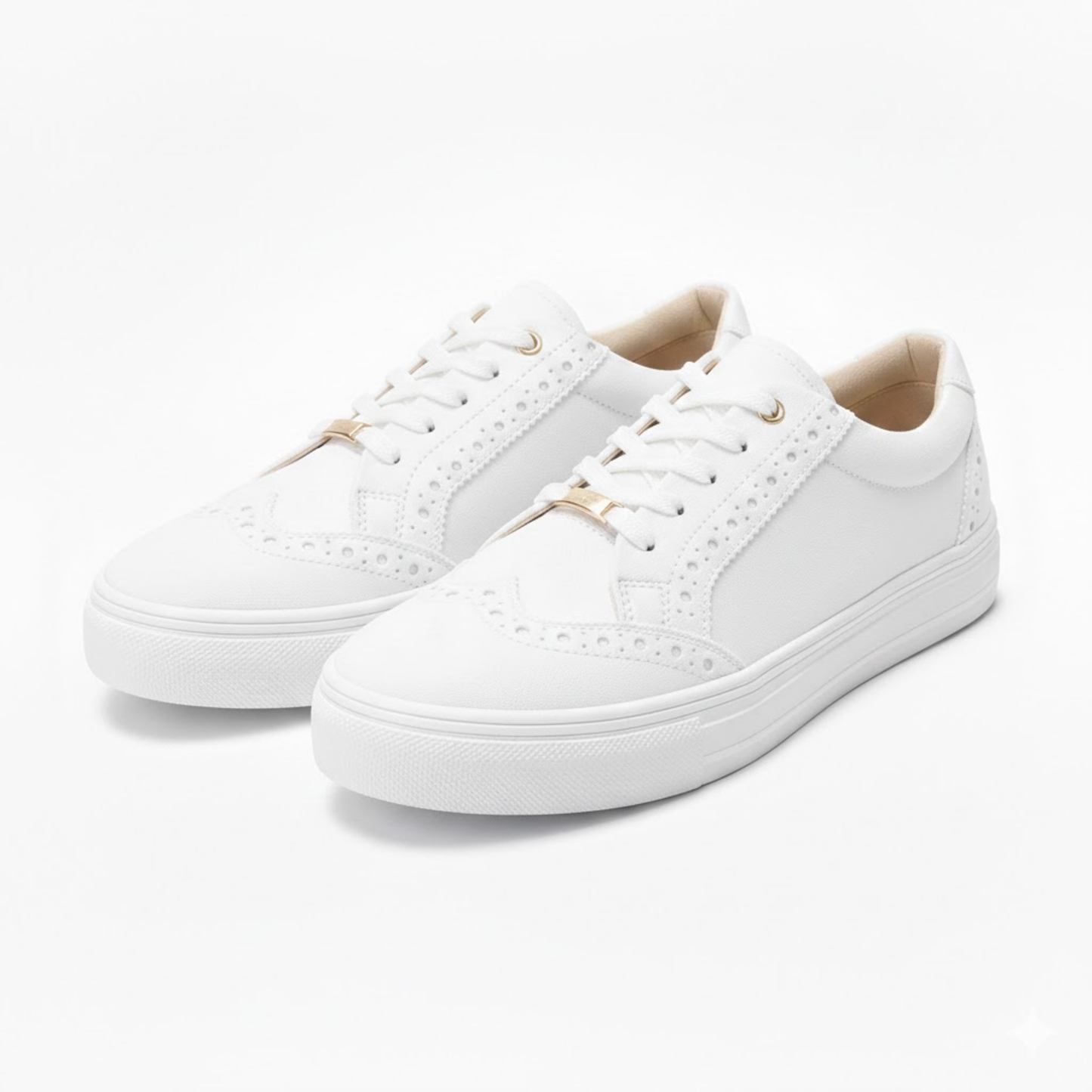 Women's Casual Lace-Up Flat Loafers with Round Toe and Durable PVC Sole