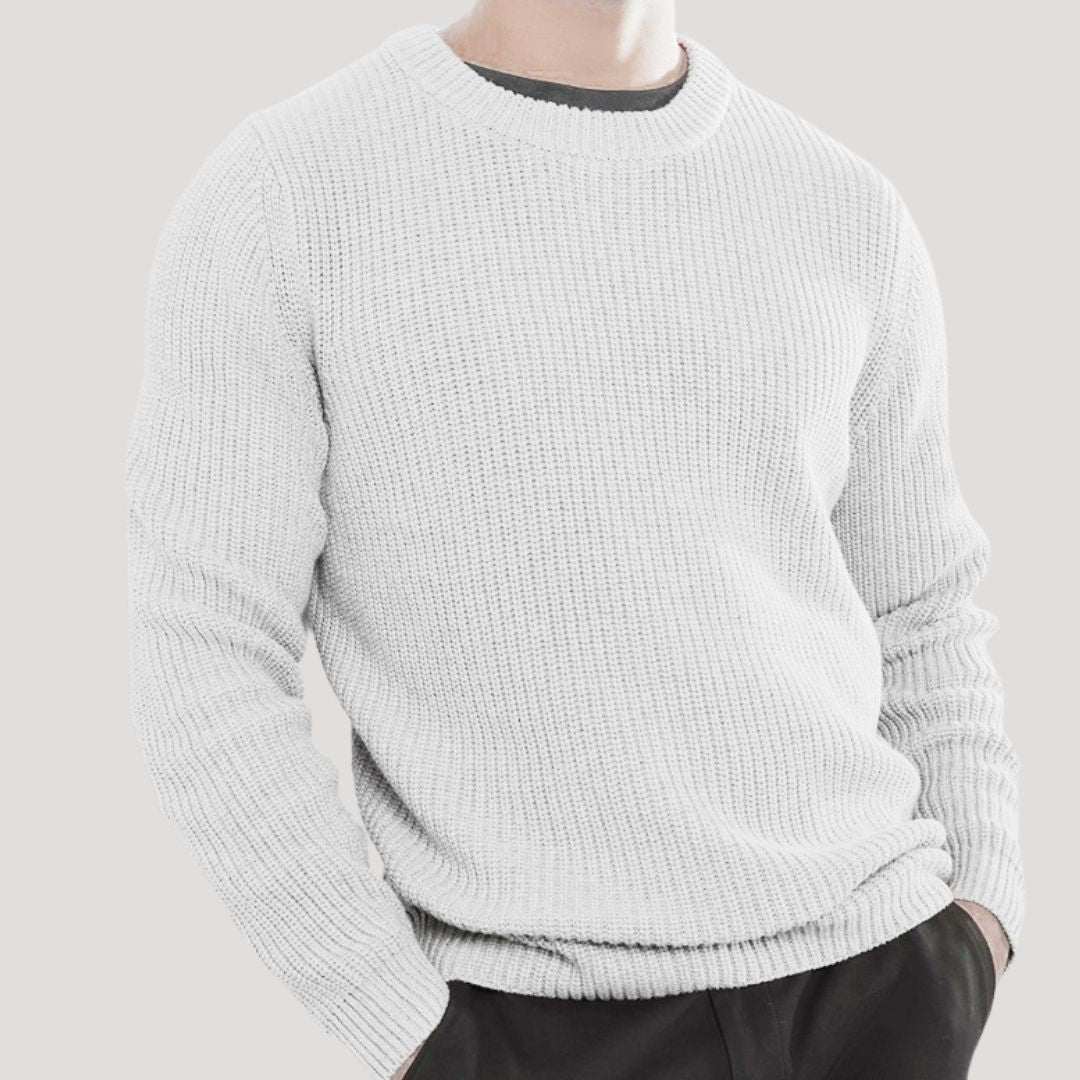 Men's Winter Classic Knit Crew Neck Sweater - Warm and Stylish Knitwear